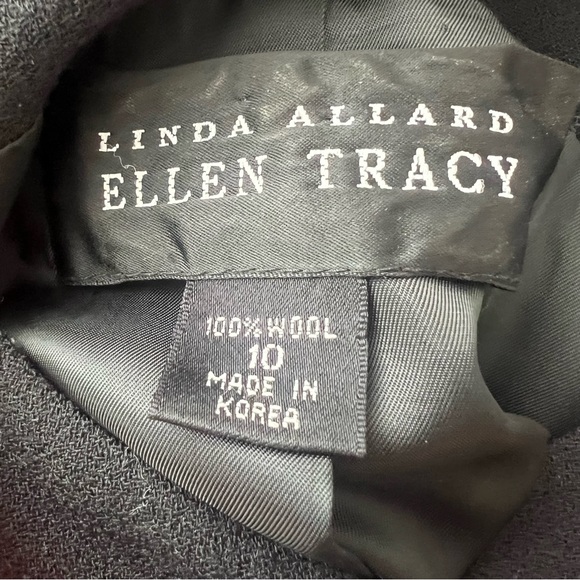 Linda Allard Ellen Tracy Women’s 2 Piece Skirt  100% Wool Red Suit - Picture 5 of 5